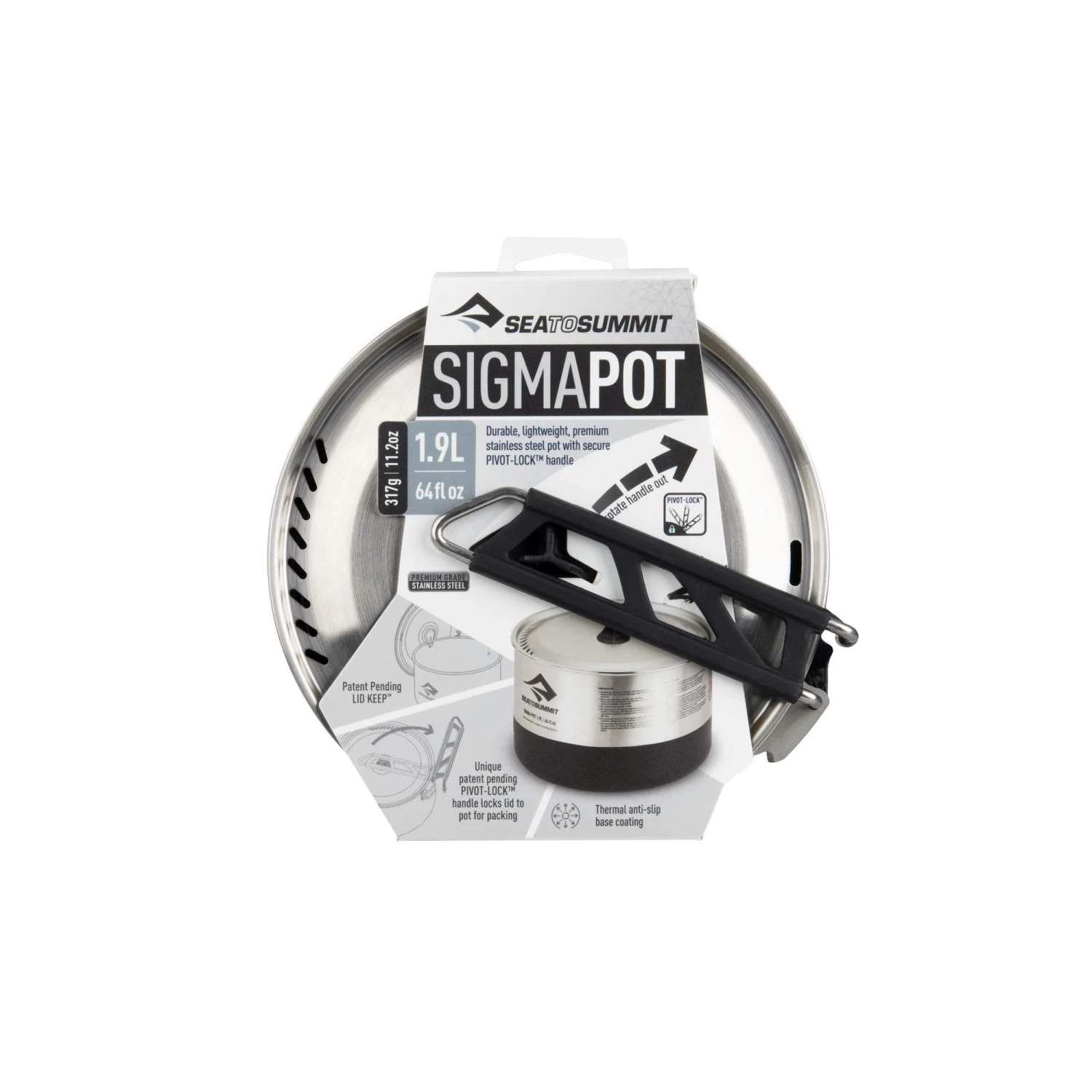 Sea To Summit SIGMA POT 1.9 LITER - Campinggeschirr 5 Sea To Summit SIGMA POT 1.9 LITER - Campinggeschirr – Bild 5